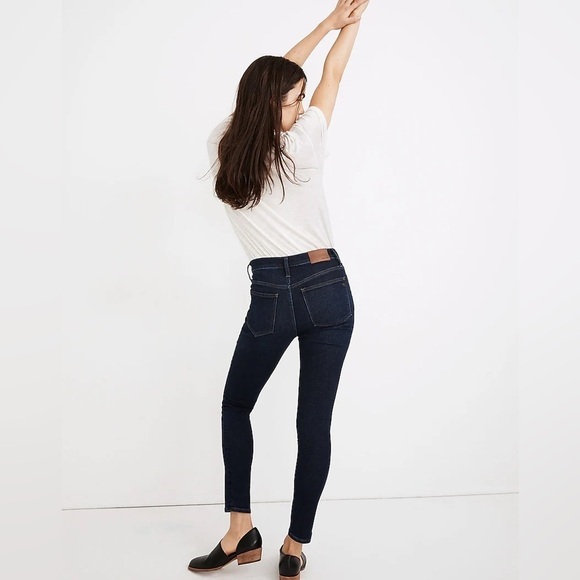 MADEWELL 9" Mid Rise Skinny Jeans Orland Wash Size 28 - Picture 4 of 13